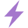 Purple lightning bolt icon